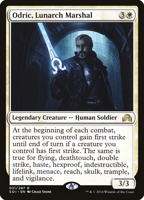 Shadows over Innistrad - 31 - Odric, Lunarch Marshal - Rare - W - Non-foil