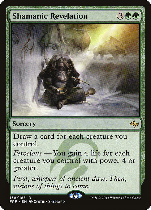 Fate Reforged - 138 - Shamanic Revelation - Rare - G - Non-foil