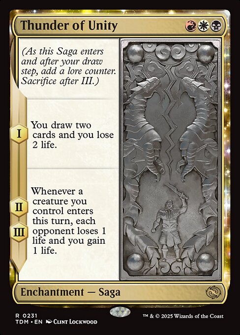 Tarkir: Dragonstorm - 231 - Thunder of Unity - Rare - Multi - Non-foil