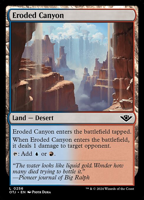 Outlaws of Thunder Junction - 256 - Eroded Canyon - Common - C - Non-foil