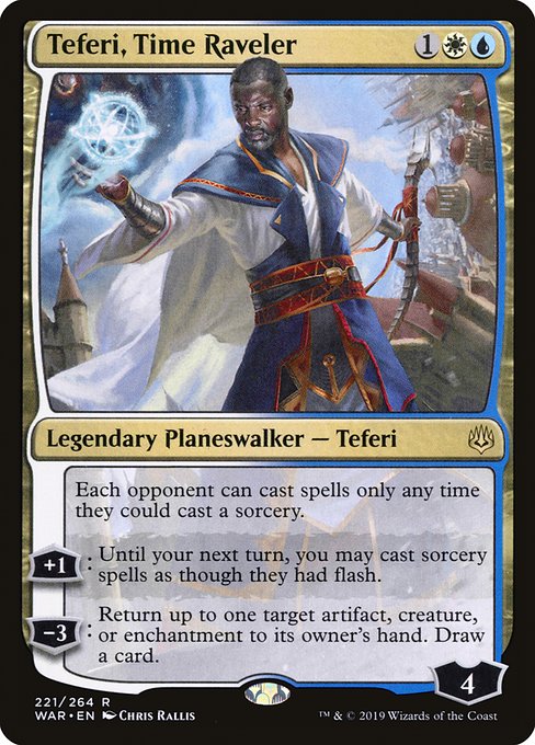 War of the Spark - 221 - Teferi, Time Raveler - Rare - WU - Non-foil