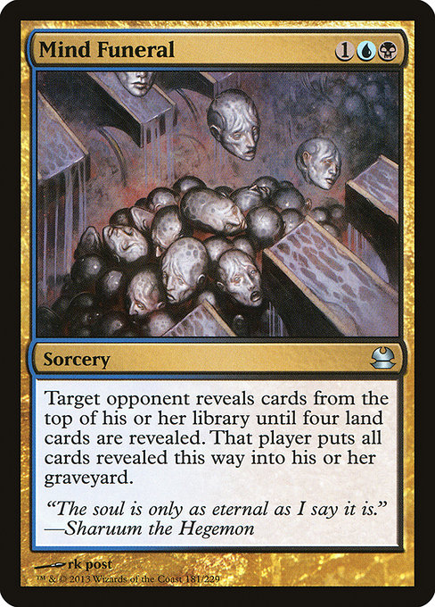 Modern Masters - 181 - Mind Funeral - Uncommon - UB - Non-foil