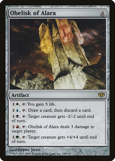 Conflux - 140 - Obelisk of Alara - Rare - C - Non-foil