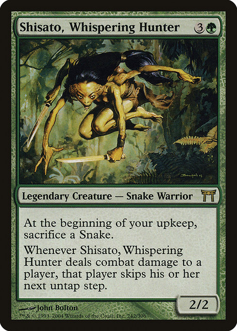 Champions of Kamigawa - 242 - Shisato, Whispering Hunter - Rare - G - Non-foil