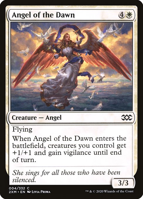 Double Masters - 4 - Angel of the Dawn - Common - W - Foil