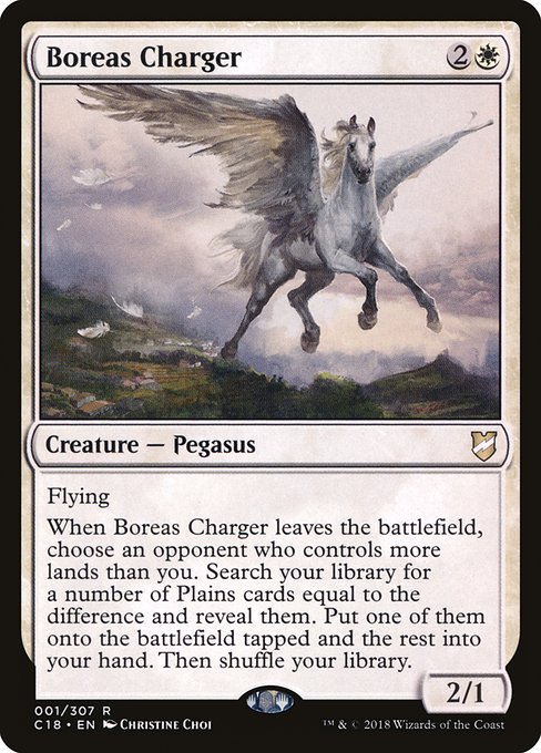 Commander 2018 - 1 - Boreas Charger - Rare - W - Non-foil