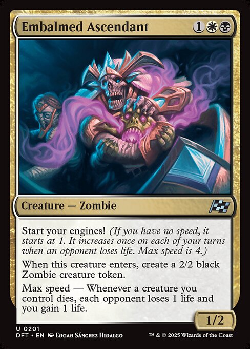 Aetherdrift - 201 - Embalmed Ascendant - Uncommon - WB - Non-foil
