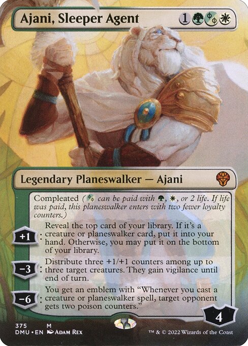 Dominaria United - 375 - Ajani, Sleeper Agent - Mythic - WG - Foil