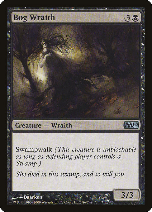 Magic 2010 - 86 - Bog Wraith - Uncommon - B - Non-foil