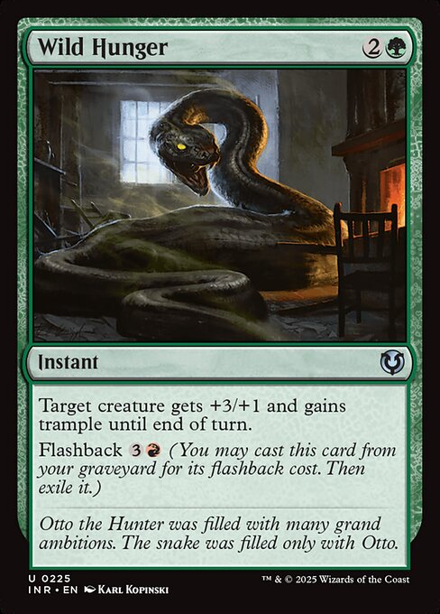Innistrad Remastered - 225 - Wild Hunger - Uncommon - G - Non-foil