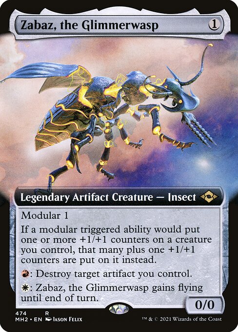 Modern Horizons 2 - 474 - Zabaz, the Glimmerwasp - Rare - C - Non-foil