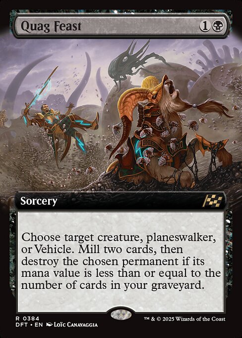 Aetherdrift - 384 - Quag Feast - Rare - B - Foil