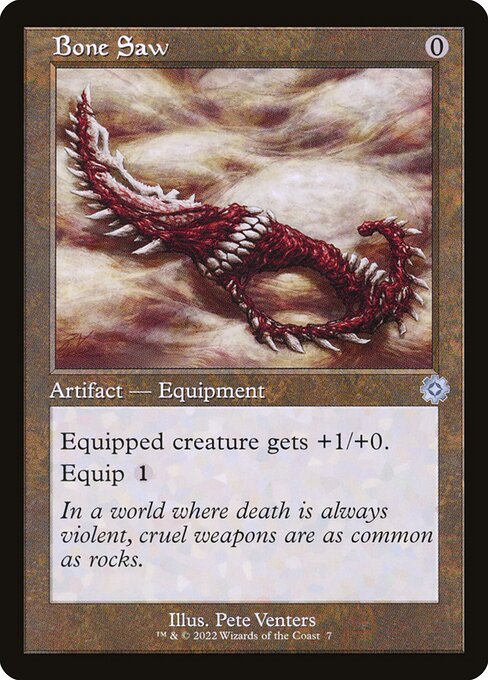 The Brothers' War Retro Artifacts - 7 - Bone Saw - Uncommon - C - Foil