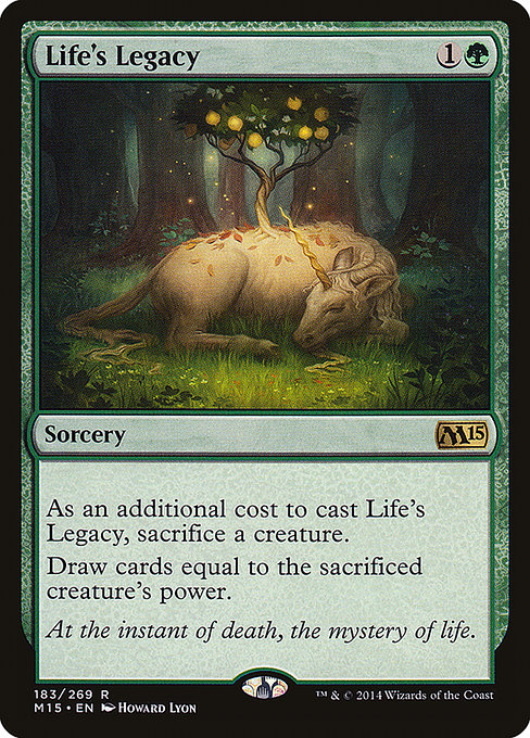 Magic 2015 - 183 - Life's Legacy - Rare - G - Non-foil