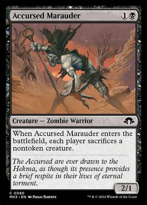 Modern Horizons 3 - 80 - Accursed Marauder - Common - B - Foil
