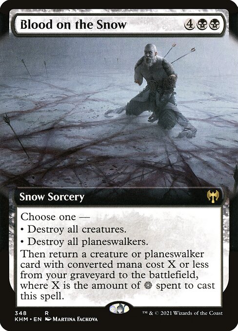 Kaldheim - 348 - Blood on the Snow - Rare - B - Foil