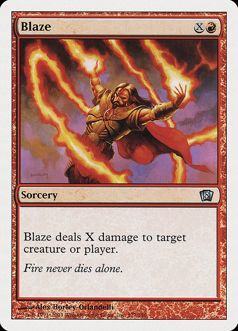 Eighth Edition - 177 - Blaze - Uncommon - R - Non-foil