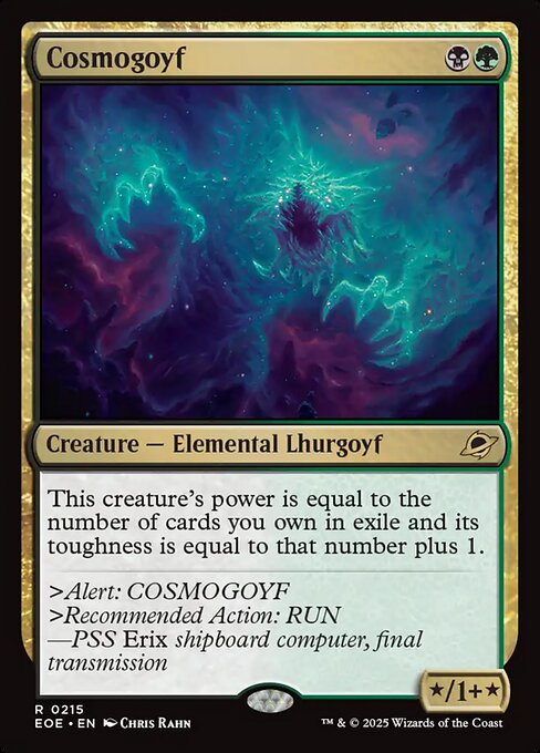 Edge of Eternities - 215 - Cosmogoyf - Rare - BG - Non-foil