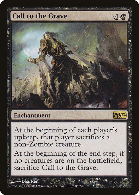 Magic 2012 - 85 - Call to the Grave - Rare - B - Non-foil
