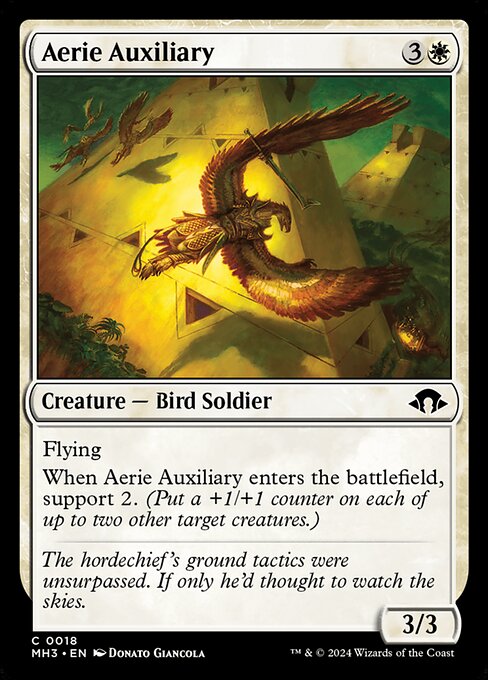 Modern Horizons 3 - 18 - Aerie Auxiliary - Common - W - Foil