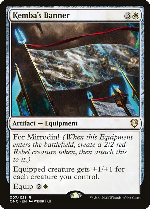 Phyrexia: All Will Be One Commander - 7 - Kemba's Banner - Rare - W - Non-foil