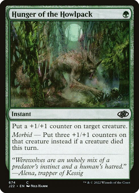Jumpstart 2022 - 674 - Hunger of the Howlpack - Common - G - Non-foil