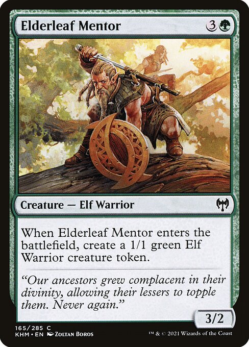 Kaldheim - 165 - Elderleaf Mentor - Common - G - Non-foil