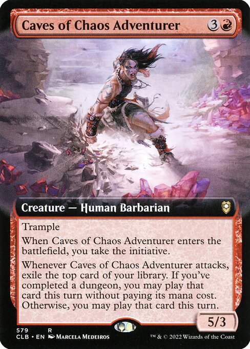 Commander Legends: Battle for Baldur's Gate - 579 - Caves of Chaos Adventurer - Rare - R - Foil