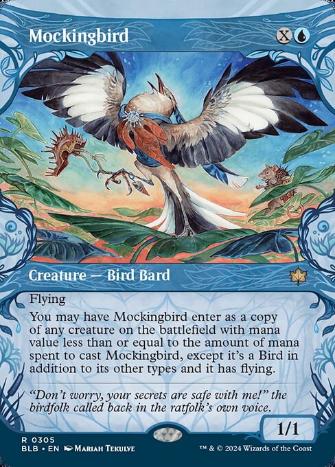 Bloomburrow - 305 - Mockingbird - Rare - U - Non-foil
