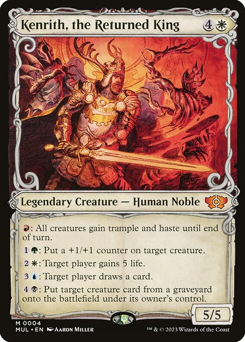 Multiverse Legends - 4 - Kenrith, the Returned King - Mythic - W - Foil