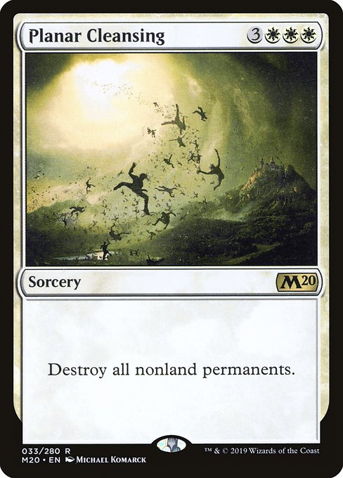 Core Set 2020 - 33 - Planar Cleansing - Rare - W - Non-foil