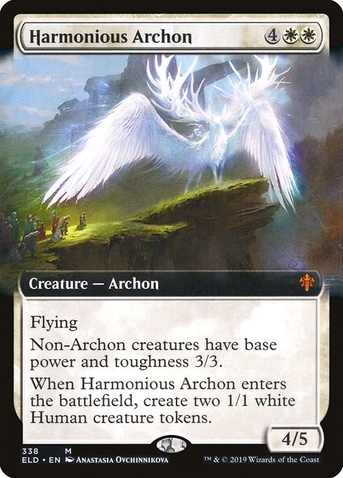 Throne of Eldraine - 338 - Harmonious Archon - Mythic - W - Non-foil