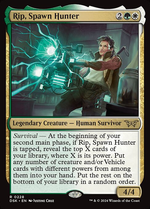 Duskmourn: House of Horror - 228 - Rip, Spawn Hunter - Rare - WG - Foil