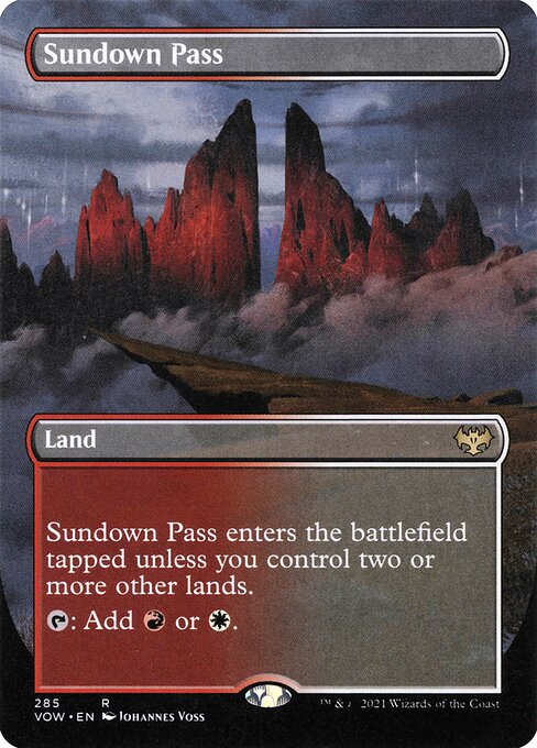 Innistrad: Crimson Vow - 285 - Sundown Pass - Rare - C - Foil