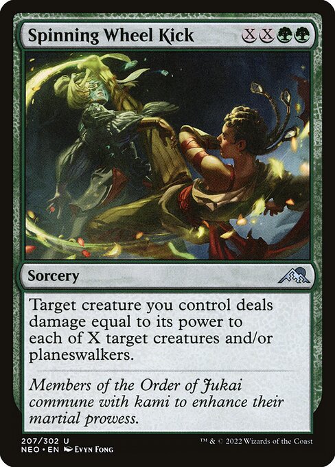 Kamigawa: Neon Dynasty - 207 - Spinning Wheel Kick - Uncommon - G - Non-foil