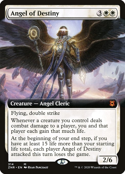 Zendikar Rising - 314 - Angel of Destiny - Mythic - W - Foil