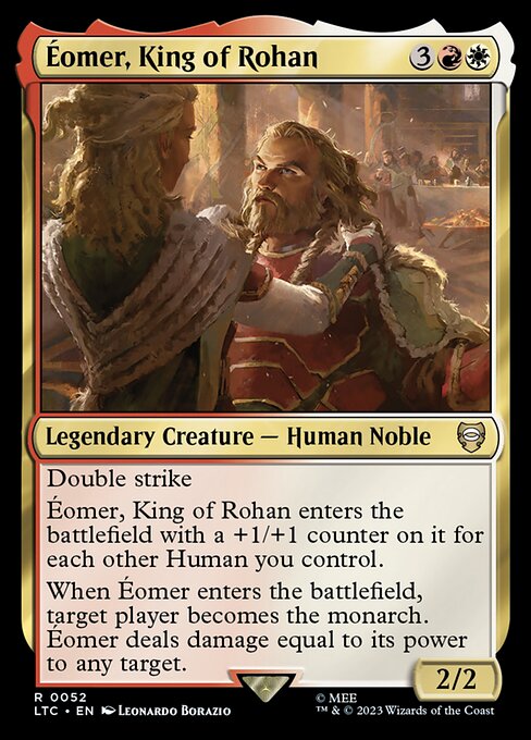 Tales of Middle-earth Commander - 52 - Éomer, King of Rohan - Rare - WR - Non-foil