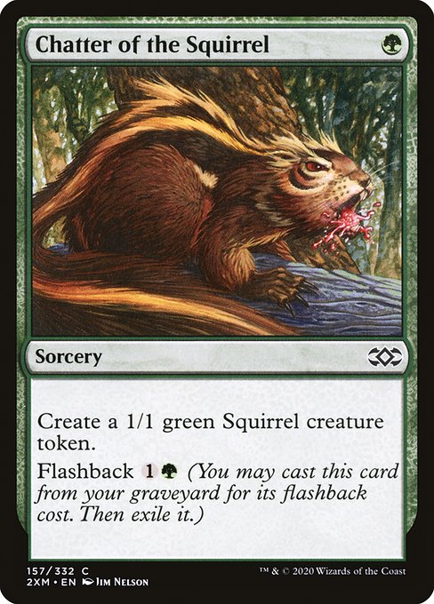Double Masters - 157 - Chatter of the Squirrel - Common - G - Non-foil