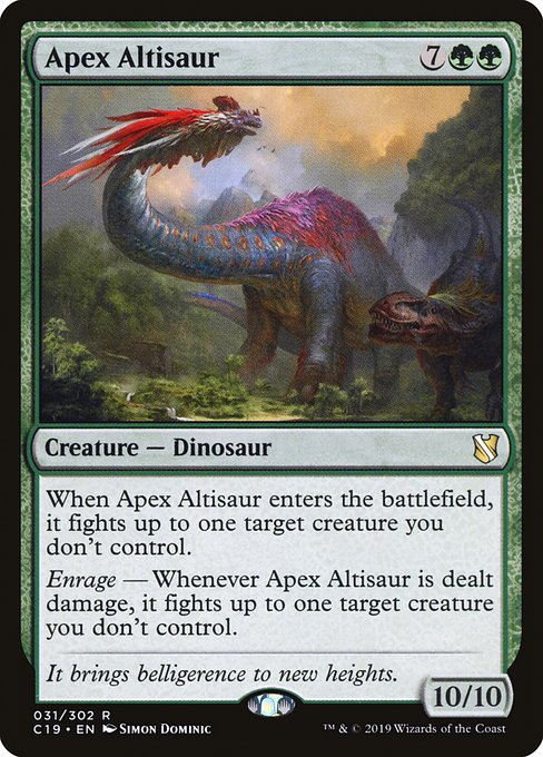 Commander 2019 - 31 - Apex Altisaur - Rare - G - Non-foil