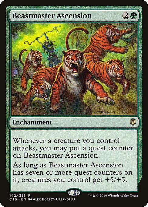 Commander 2016 - 142 - Beastmaster Ascension - Rare - G - Non-foil