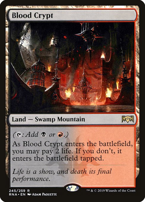Ravnica Allegiance - 245 - Blood Crypt - Rare - C - Non-foil