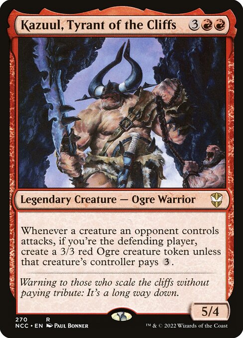 New Capenna Commander - 270 - Kazuul, Tyrant of the Cliffs - Rare - R - Non-foil