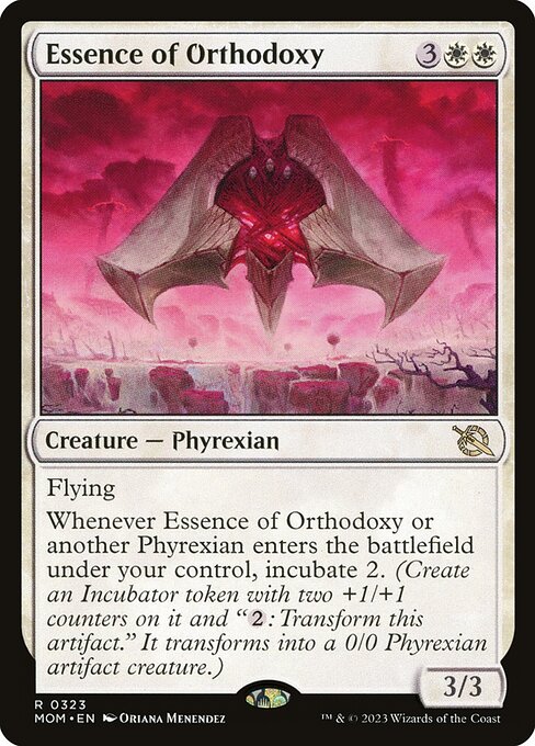 March of the Machine - 323 - Essence of Orthodoxy - Rare - W - Non-foil