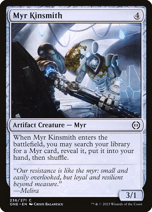 Phyrexia: All Will Be One - 236 - Myr Kinsmith - Common - C - Foil