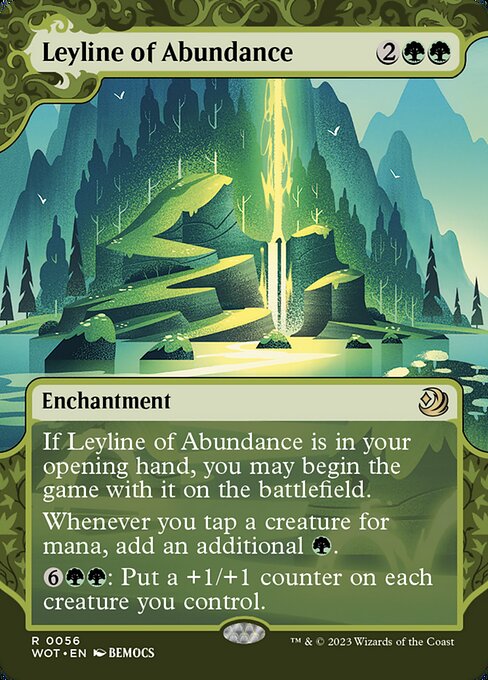 Wilds of Eldraine: Enchanting Tales - 56 - Leyline of Abundance - Rare - G - Non-foil