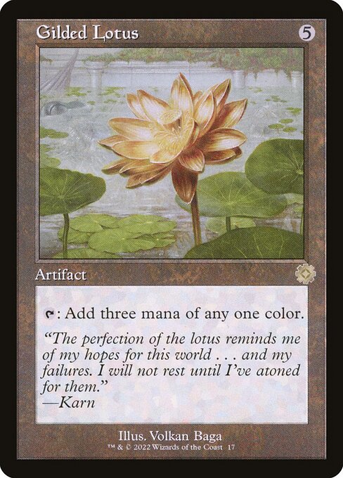 The Brothers' War Retro Artifacts - 17 - Gilded Lotus - Rare - C - Non-foil