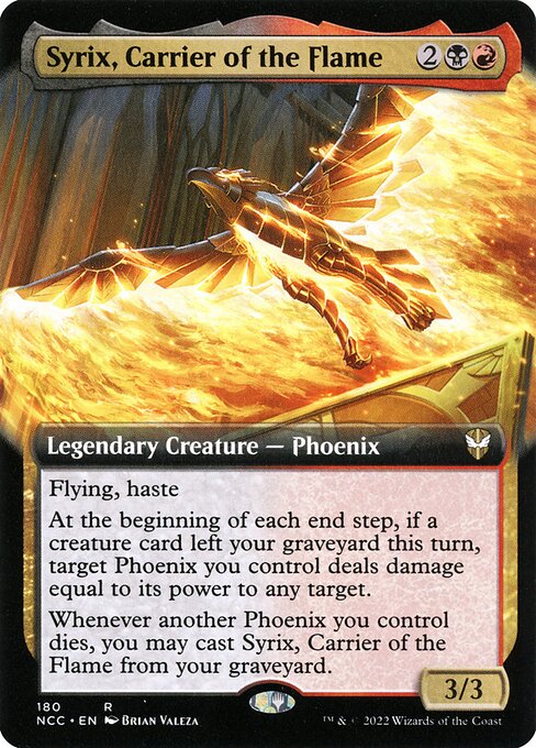 New Capenna Commander - 180 - Syrix, Carrier of the Flame - Rare - BR - Non-foil