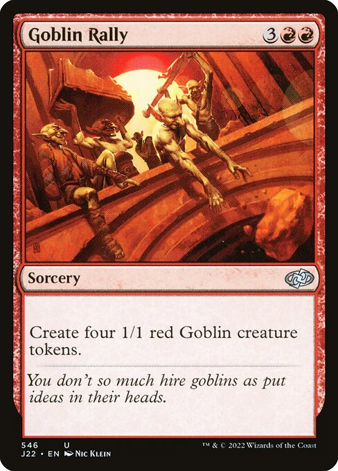 Jumpstart 2022 - 546 - Goblin Rally - Uncommon - R - Non-foil