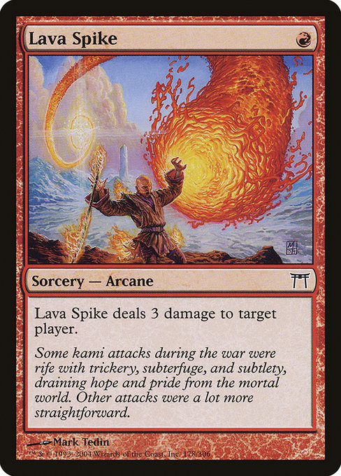 Champions of Kamigawa - 178 - Lava Spike - Common - R - Non-foil