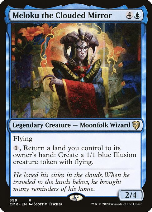 Commander Legends - 399 - Meloku the Clouded Mirror - Rare - U - Non-foil
